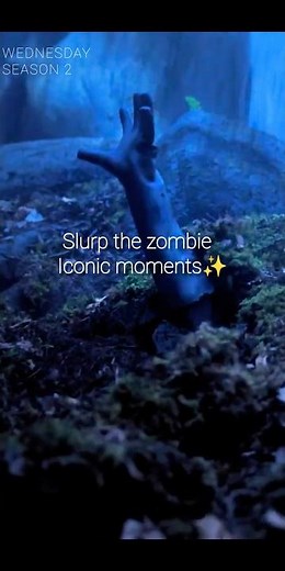 Isaac Night as Slurp ,the Zombie | Iconic moments from __ Wednesday season 2 | Netflix | #shorts