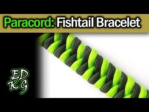 Fishtail Paracord Bracelet Tutorial (2 color weave)