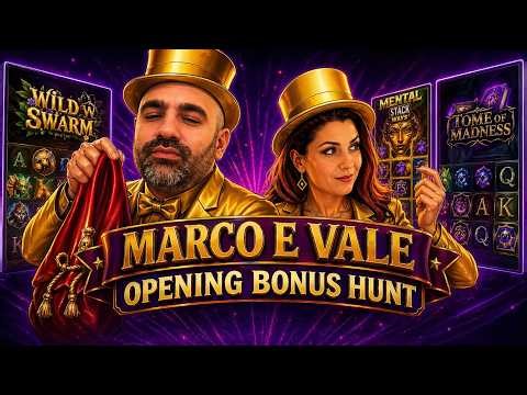 LIVE : Opening GIGA B.HUNT con MARCO e VALE sulle SLOT ONLINE - solo su SITI ADM