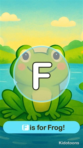F is for Frog! | Learn the Alphabet | ABC for Kids #Shorts #abc #kids #toddlers #education #funny