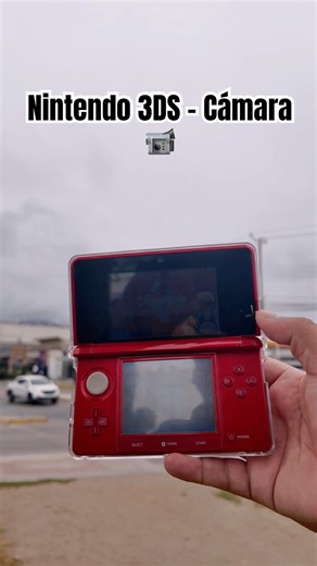 Probando la cámara de la consola Nintendo 3DS .