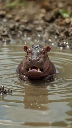 Baby Hippo Can’t Stop Hiccuping! 🦛💚
