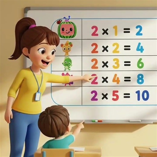 Learn Tables Fast for Kids | Easy Multiplication Trick 🔢 #kidseducation