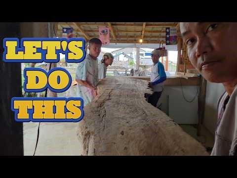 Driftwood Log Bartop Project gets Revived, Extended Roof for our guest