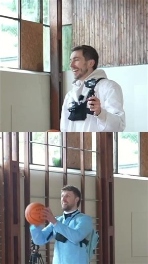 Hazmat Suit Chaos & Basketball Shot Challenge! #shorts