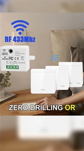 Add New Light Switches Without Wires! 💡 Wireless Smart RF Wall Panel