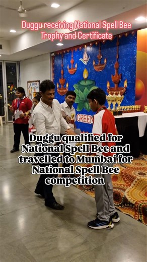 Bangalore to Mumbai, Duggu wins National Spell Bee trophy—hard work and proud moment 10 Nov 2024
