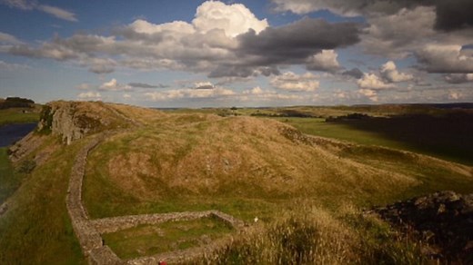 Beautiful timelapse of walkers on Hadrian's Wall