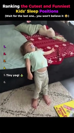 Ranking the Cutest and Funniest Kids’ Sleep Positions