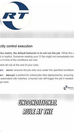 GitLab CI/CD: Stop Confusing Your Team With These Rules! #shorts