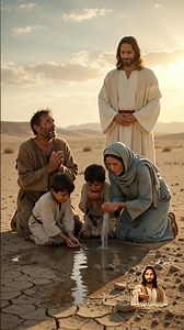 Jesus Brings Water to a Thirsty Family in the Desert ✝️💧 | A Miracle of Faith #jesus #jesuschrist