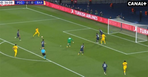 PSG-Barcelone : l’ouverture du score de Raphinha pour le Barça en vidéo