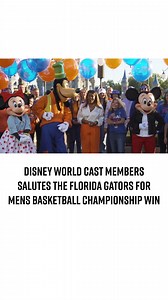 Disney World Resort Cast Members Congratulate Florida Gators on Magical Basketball Championship! #NCAABasketball #UF #DisneyCastLife #Champions | Chip and Company