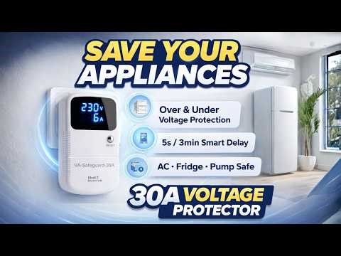 30A Voltage Protector 2026 ⚡ | Blackt BTSG01 Digital Over/Under Voltage Protection