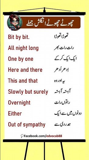 English to urdu translation/ #languagelearning
