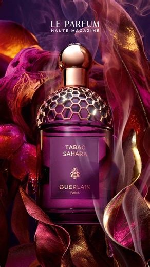 Le Parfum haute magazine on Instagram: "Guerlain just unveiled a new creation in the Absolus Allegoria Collection: Tabac Sahara 💜 Inspired by the vision of pink desert dunes at nightfall, the composition envelops juicy, tangy raspberry in swirling tobacco smoke and golden, resinous amber. A fresh spark of red berries cuts through the warmth, adding a final touch to this bold, nocturnal reinterpretation of tobacco. The renowned Allegoria flacon is reimagined in a deep purple hue inspired 