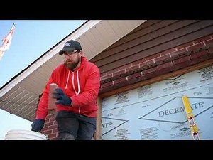 Installing steel angle iron