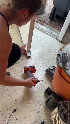 Replace the door sweep on the bottom of your exterior door. Leaking door? Draft? Bad seal? Easy DIY!