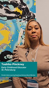 Meet Florida’s Early Learning Roadmap Advisory Board member Toshiko Pinckney, an Early Childhood Educator in St. Petersburg, Florida. Hear more about how collaboration makes her excited about being a part of the roadmap and its implementation! 🌐: bit.ly/floridas-early-learning-roadmap #TheChildrensMovement #FutureProject #EarlyLearning #Florida #StPetersburgFlorida | The Children's Movement of Florida