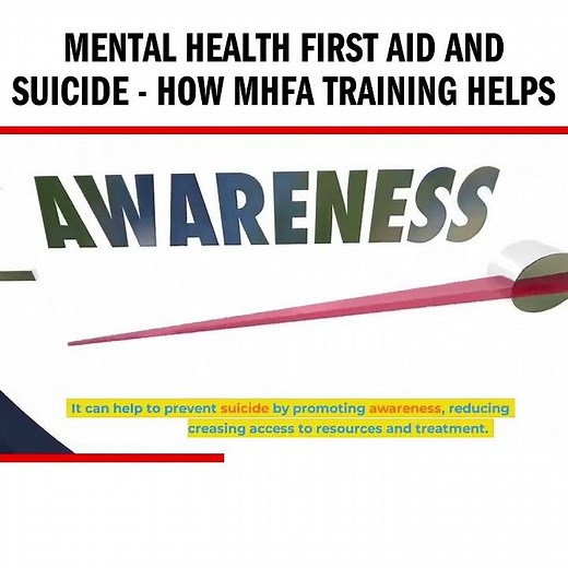 Mental Health First Aid and Suicide - How MHFA Training Helps