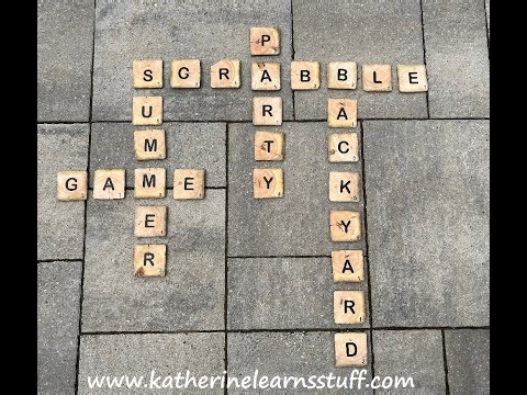 DIY Backyard Scrabble || How to Make a Backyard Scrabble Game