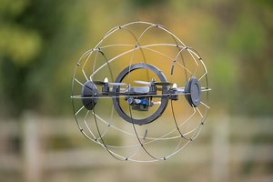 Droneball Go, A Drone With a Multi-Axis Cage Designed to Crash, Tumble, Roll, and Keep Flying