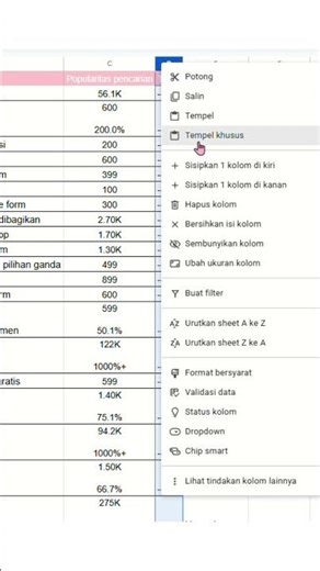 CARA CEPAT MENGHAPUS KOLOM DI SPREADSHEET & EXCEL