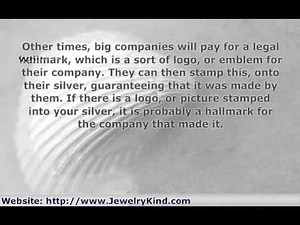 .925 and other Quality Marks of Sterling Silver Jewelry