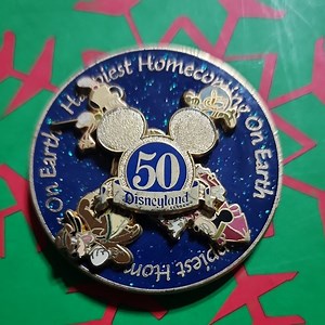Disneyland 50th Anniversary Spinner Magnet.