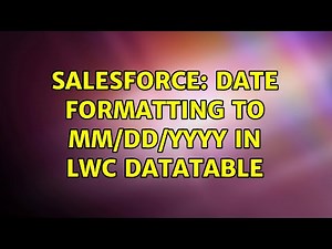 Salesforce: Date formatting to MM/DD/YYYY in LWC datatable