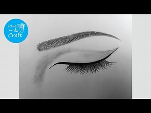 How To Draw a Closed Eye For Beginners | Step By Step Easy Drawing Tutorial