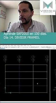 Aprende SAP2000 en 100 días. Día 14: Dividir frames.