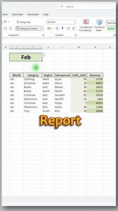290K views · 2.7K reactions | The smartest way to create a monthly report in Excel FILTER makes it automatic ✅ | IICA Computer Education | Facebook