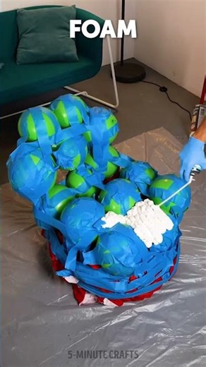 Easy way to create a foam chair for your living room 🛋️