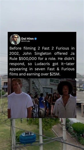 Before filming 2 Fast 2 Furious in 2002, John