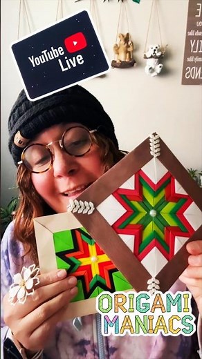 Learn this fascinating quilting star ⭐️ with paper! Unbelievable #papercrafts #christmascrafts