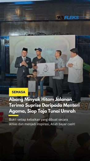 Menteri Agama bagi suprise kepada abang Minyak Hitam Jalanan, siap taja umrah!