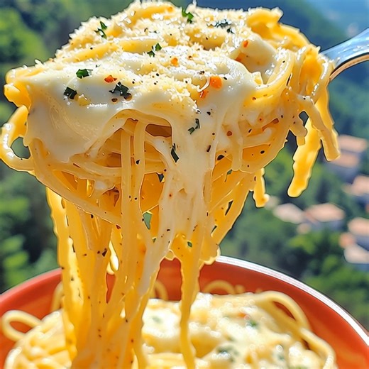 Cheesy Garlic Parmesan Spaghetti and Cream Cheese Ingredients: -...
