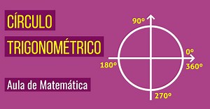 Círculo trigonométrico e relações de ângulos, seno e cosseno