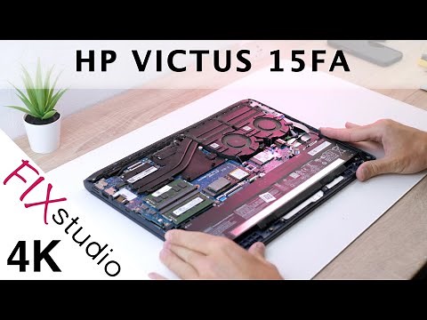 HP Victus 15 fa - disassemble [4k]