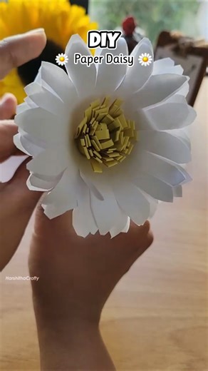 DIY Easy Paper Daisy Flower 🌼| Paper Flower Tutorial