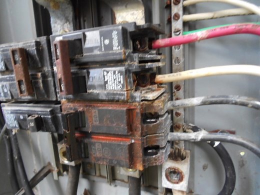 How dangerous is rust and corrosion inside an electrical panel?