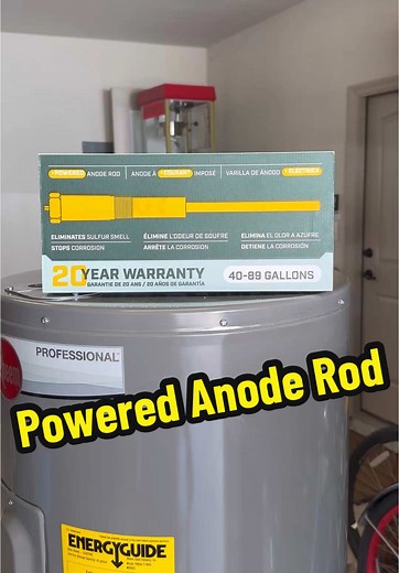 Installing a powered anode rod on a water heater. What are y’all’s thoughts on these? #plumbing #repair #fyp #waterheater
