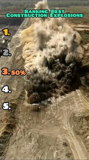 Ranking Best Construction Explosions