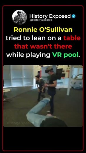 When Ronnie O'Sullivan Forgot He Was in VR 🎱😂
