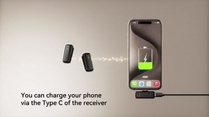 Wireless Lavalier Microphone with Charging Case, 36H Battery Life, Noise Cancellation, 135ft Range, Plug-and-Play Clip-On Mic for iPhone, iPad, Android, YouTube, Vlog, Live Streaming