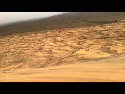Heavy Winds at the Highest Peak in Kelso Dunes in Mojave National Preserve