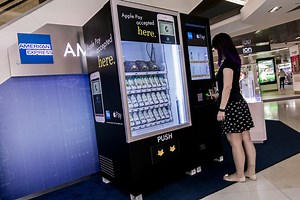 First Apple Pay vending machine here reaches out to Basic Bitches with Coco Water and truffle chips | Coconuts