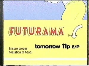Futurama "The Luck of the Fryrish" on Cartoon Network's Adult Swim Commercial from 2003