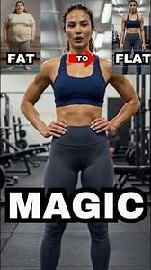 FAT to FLAT stomach Magic.#BellyFatWorkout #FlatStomach #FitnessForWomen